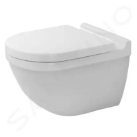 DURAVIT Starck 3 Závěsné WC, sedátko SoftClose, Rimless, alpská bílá 45270900A1