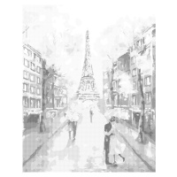 Tečkování - KVETOUCÍ PAŘÍŽ Rozměr: 80x100 cm, Rámování: vypnuté plátno na rám