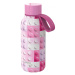 Quokka Nerezová termoláhev Solid Kids s poutkem Pink Bricks 330 ml