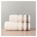 Bavlněný froté ručník s bordurou LUXURY 50x90 cm, krémová, 500 gr Mybesthome