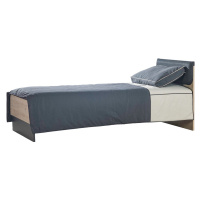 Studentská postel 90x200 colin - dub kestína/šedá
