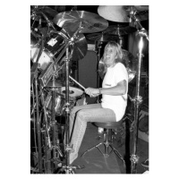 Fotografie English drummer Nicko McBrain, 26.7 × 40 cm