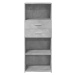 vidaXL Skříň highboard betonově šedá 50 x 42,5 x 124 kompozitní dřevo