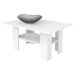 Konferenční stolek 87x60 cm v bílé barvě s odkládací poličkou typ H43 KN835