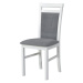 Jídelní židle MILAN 5 bílá/světle šedá