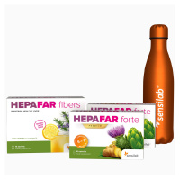 Hepafar | Sada na 1 měsíc| Očista jater a regenerace | 10x silnější účinek | Hepafar Forte: 2x 3