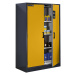 asecos Ohnivzdorná skříň na nebezpečné látky, typ 30, 2 dveře, šířka 1164 mm, zlatožlutá