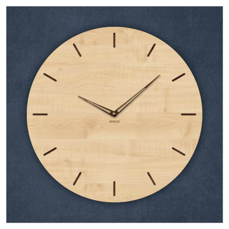 Minimalistické dřevěné hodiny DUBLEZ