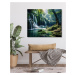 Obrazy na stěnu - Vodopády v pralese 2 Rozměr: 40x50 cm, Rámování: vypnuté plátno na rám