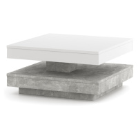 Konferenční stolek JOSH bílá/beton