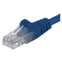 PremiumCord Patch kabel UTP RJ45-RJ45 CAT6 10m modrá