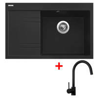 Sinks RIM 780 P Metalblack + Vitalia černá matná