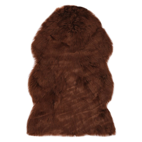 vidaXL Koberec 60 x 90 cm umělá ovčí kůže hnědý