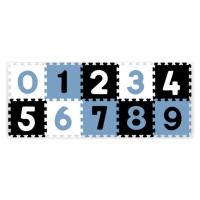 BabyOno Pěnové puzzle - Čísla, 10ks, černá/modrá/bílá