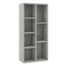 Shumee Knihovna betonově šedá 50 × 25 × 106 cm dřevotříska
