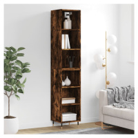 vidaXL Skříň highboard kouřový dub 34,5x32,5x180 cm kompozitní dřevo