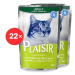 Plaisir Cat kapsička losos + treska 22 × 100 g