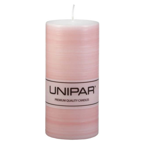 Růžová svíčka Unipar Finelines, doba hoření 73 h