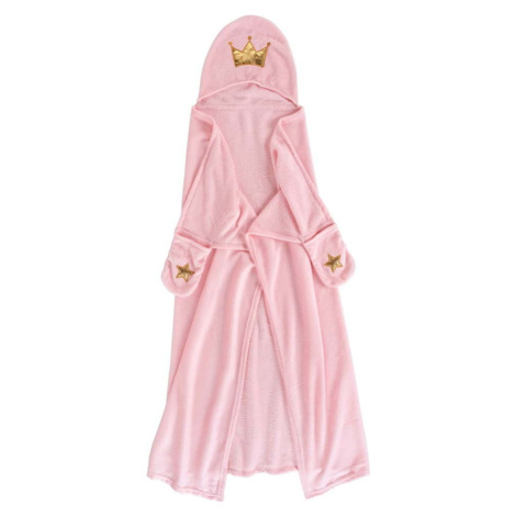 Růžová dětská deka s kapucí z mikroflanelu 100x120 cm Ariel – douceur d'intérieur