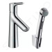 Hansgrohe 72290000 - Umyvadlová baterie s výpustí Push-Open a ruční sprchou Bidette, chrom