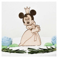Dřevěná figurka na dort - Minnie Mouse
