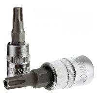 Zástrčné hlavice Torx s otvorem, 1/4