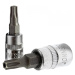 Zástrčné hlavice Torx s otvorem, 1/4", 6hranné, velikosti T6-T40, délka 37 mm - JONNESWAY, Velik