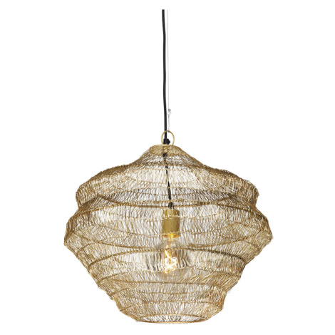 Orientální závěsná lampa zlatá 45 cm x 40 cm - Vadi QAZQA