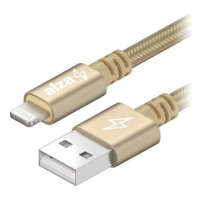 AlzaPower AluCore USB-A to Lightning MFi (C189) 0.5m zlatý