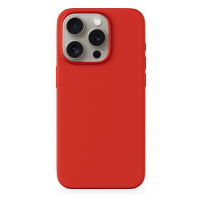 Epico Mag+ Silicone Case for iPhone 15 Pro - MagSafe compatible - tmavě červená Červená