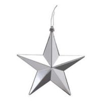 Hvězda stříbrná 20 cm