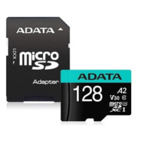 Adata MicroSDXC 128GB U3 V30S 100/80 MB/s + adapter