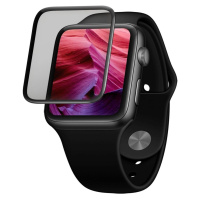 FIXED 3D tvrzené sklo s aplikátorem Apple Watch 44mm černé