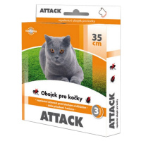 ATTACK Antiparazitní obojek pro kočky 35 cm