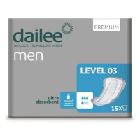 DAILEE MEN PREMIUM LEVEL 3, VLOŽKY ABSORPČNÍ, PRO MUŽE, 850 ML, 15KS