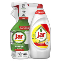 JAR sada: Power Spray 3v1 Lemon 500 ml + Jar Lemon tekutý prostředek na nádobí 900 ml