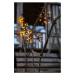 Venkovní světelný LED řetěz 20 světýlek délka 4 m Star Trading Flower Curtain - černý