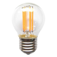 Retro LED Mini Globe Filament žárovka čirá P45 4W/230V/E27/4000K/410Lm/360°