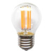 Retro LED Mini Globe Filament žárovka čirá P45 4W/230V/E27/4000K/410Lm/360°