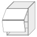 ArtExt Kuchyňská skříňka horní PLATINIUM | W8B 60 Aventos Barva korpusu: Grey