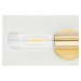 HUDSON VALLEY nástěnné svítidlo CECILY ocel/sklo nikl/čirá E27 2x40W H177102S-PN-CE