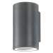 NOVA LUCE venkovní nástěnné svítidlo NODUS tmavě šedý hliník skleněný difuzor GU10 1x7W 220-240V