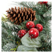 Vánoční věnec Berry and pinecone červená, 45 x 10 x 39 cm