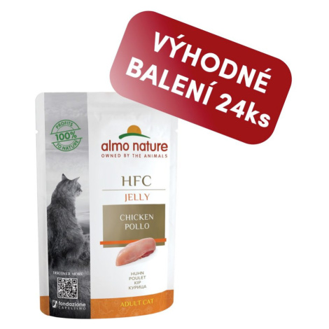 Almo Nature HFC Jelly - Kuřecí prsa v želé 55g výhodné balení 24ks Almo Nature Holistic