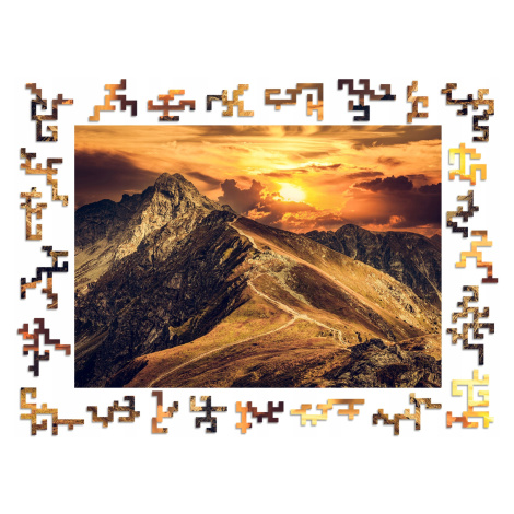 Puzzle Dřevěné Premium 3D Skládačka pro dospělé Horské vrcholy Pohled
