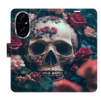 iSaprio Flip pouzdro Skull in Roses 02 pro Honor 200