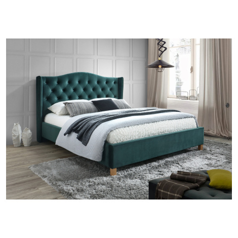 Signal Manželská postel ASPEN Velvet | 160x200 cm Barva: Modrá / Bluvel 86