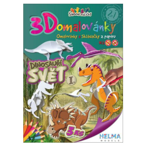 3D omalovánky Dinosauří svět II. HELMA MODELS