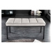 LuxD Designová lavice Bailey 80 cm světle šedý samet - Skladem