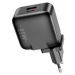 Awei Síťová nabíječka PD55-EU 65W Usb Usb-c černá/black GaN